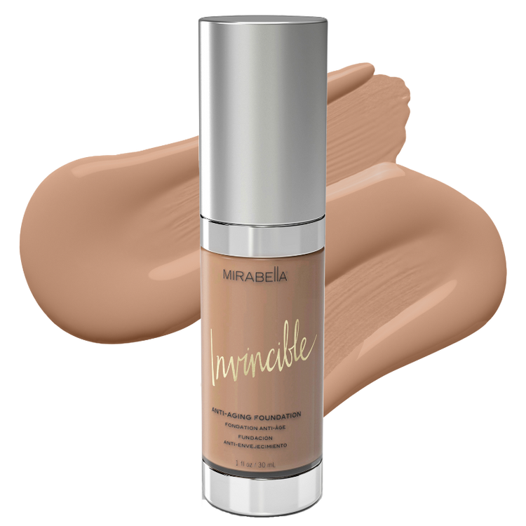 Mirabella Beauty Invincible Anti-Aging HD Matte Foundation - Liquid Mineral Makeup Ance Safe