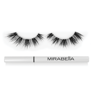 Close-up of Mirabella Adhesive Liner & glue pen, designed for easy application & secure hold of faux lashes for all-day, extendable wear