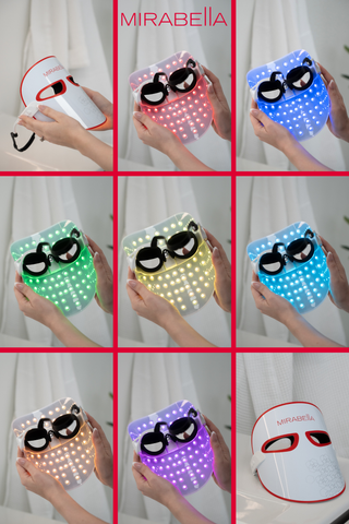 Mirabella Boost + Revive 7-Color LED Light Therapy Facial Mask