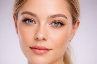 Mirabella Beauty complexion essentials featuring primer, foundation, and setting spray designed for smooth, radiant, long-lasting skin-first makeup results