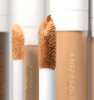 Full-coverage Mirabella gluten free concealer with lightweight, long-lasting wear for crease free makeup with anti-aging benefits