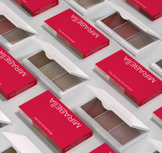 Image of Mirabella Beauty Pro Face Trio Makeup Palettes formulated without parabens or talc.