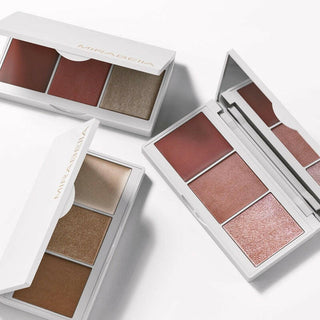 Mirabella cheek makeup collection – featuring cream and powder blushes, highlighters & bronzers in talc free powders & creams 