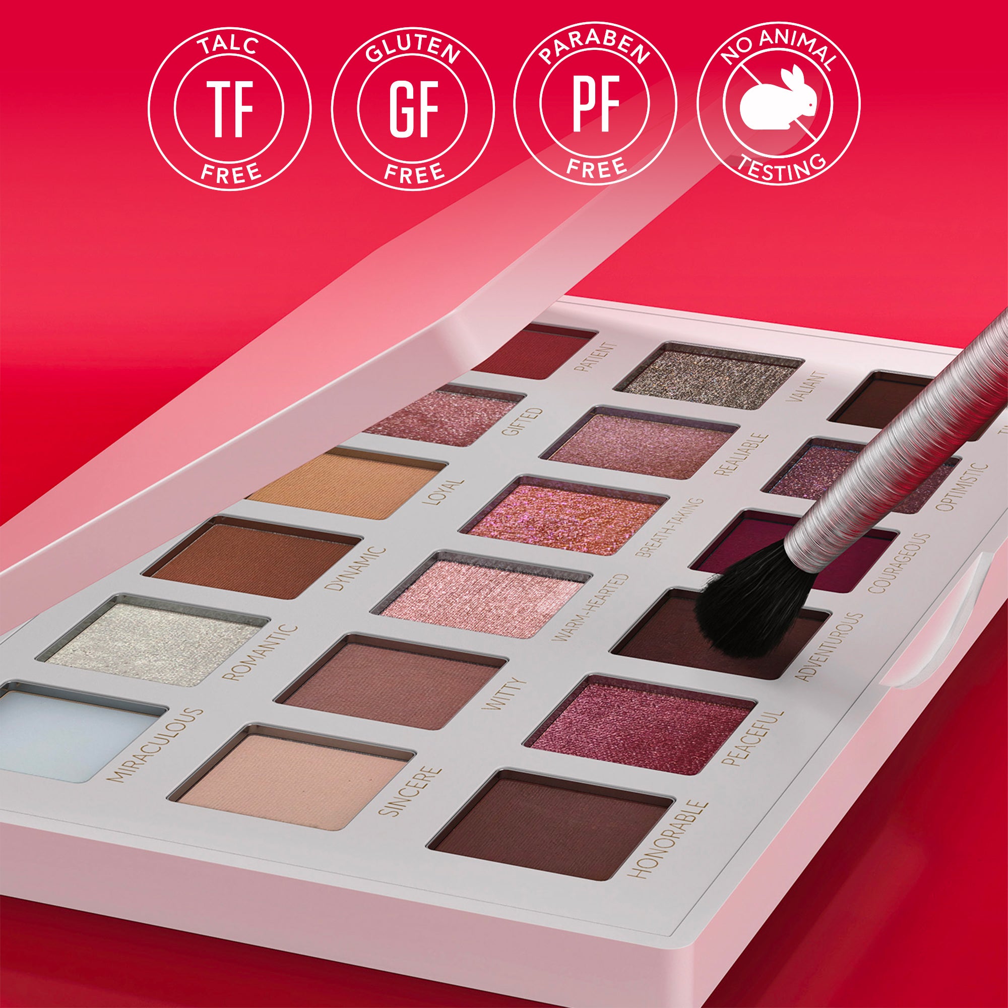 True to You Nude Eyeshadow Palette – Matte & Shimmer Shades + Primer