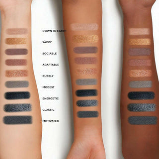 High pigment payoff for eyeshadow in nude neutral colors