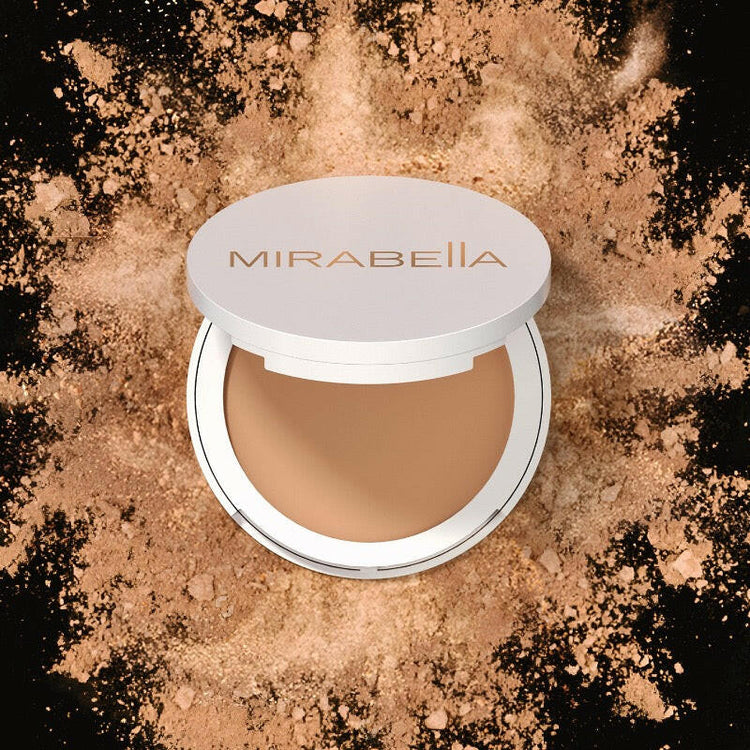 Invincible For All Pure Press Powder Mineral Foundation - Mirabella Beauty 4-in-1