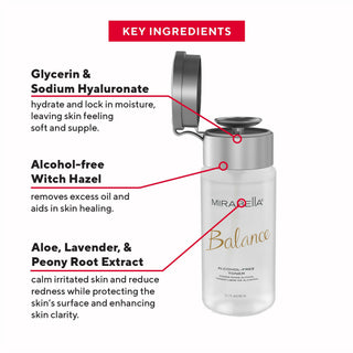 Mirabella Beauty Balance Alcohol-Free Facial Toner Key Ingredients