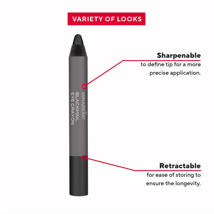 Blackmail Eye Crayon - Retractable and Sharpenable Jumbo Eye Liner