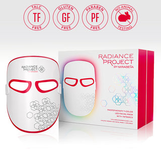 Mirabella LED Facial 7 Color Mask Infrared Red Older Mature Women Men