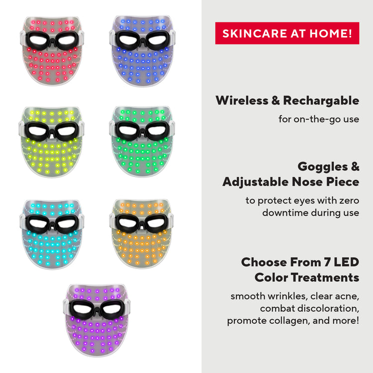 Phototherapy 7-Color LED Face Mask - The Radiance Project by Mirabella Beauty