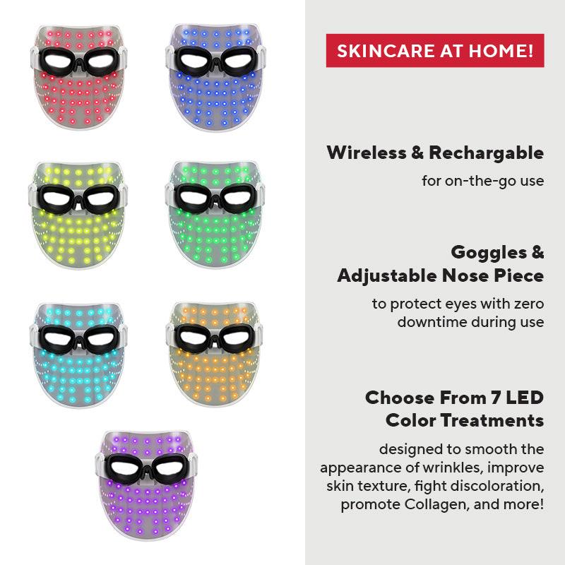phototherapy goggles Mirabella Phototherapy 7-Color LED Facial Mask with Near Infrared