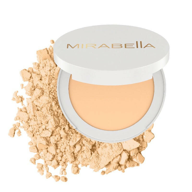 F6 - Invincible For All Pure Press Powder Mineral Foundation - Mirabella Beauty 4-in-1