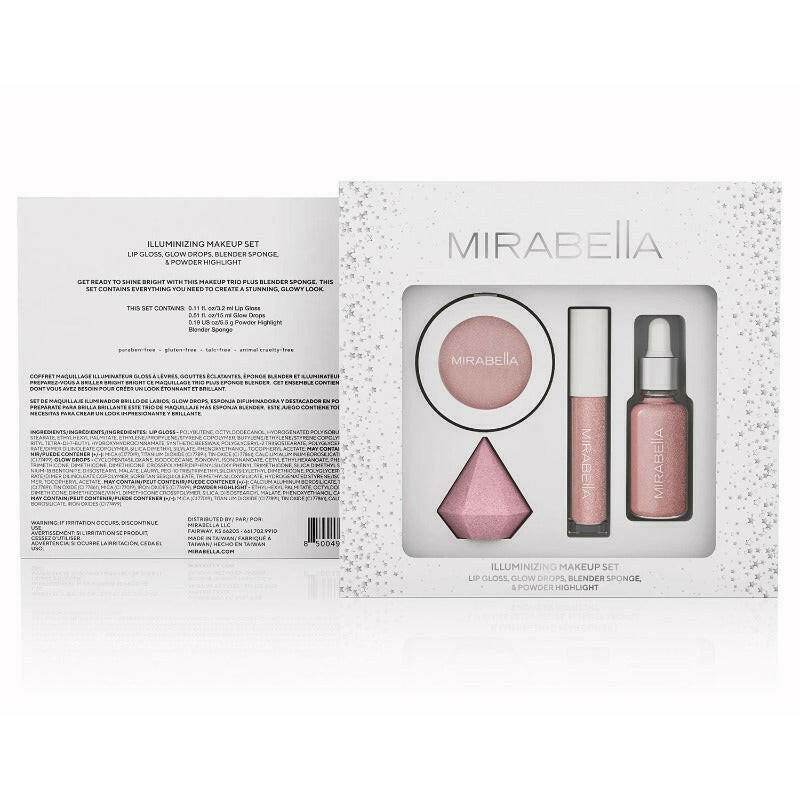 Illuminizing Pro Glow Makeup Gift Set - Perfect Holiday for Women