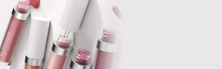 Mirabella lip gloss tubes in pink and nude shades with applicators, highlighting lip favorites from The Lip Edit 30% off promotion.