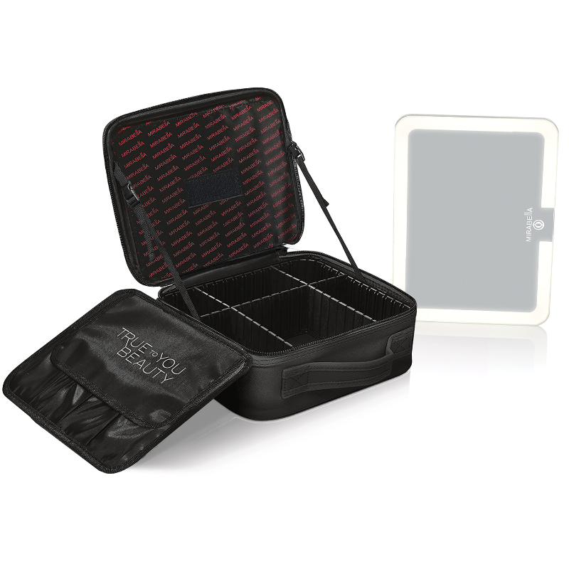 Travel makeup organizer with mirror hotsell
