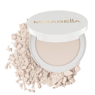 Mirabella Beauty Invincible For All Pure Press Foundation in Porcelain P1, a light neutral shade offering natural coverage and makeup with skincare benefits.