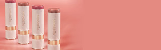 Mirabella Sealed With a Kiss Soft Satin lipstick launch banner featuring silk textures and modern clean beauty design.