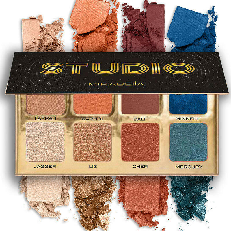 Mirabella Studio Eyeshadow Palette and Talc-Free Eyeshadow Swatches