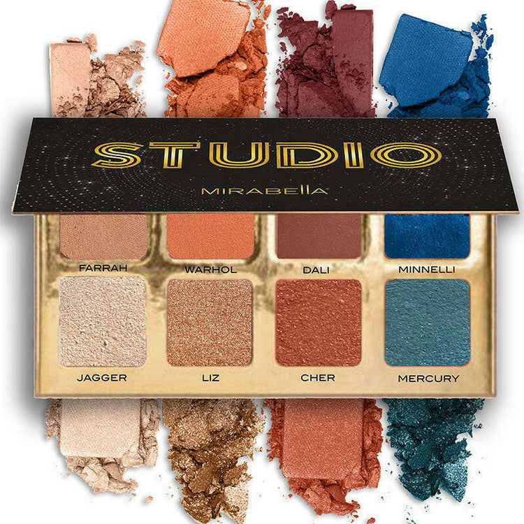 Mirabella Studio Eyeshadow Palette and Talc-Free Eyeshadow Swatches