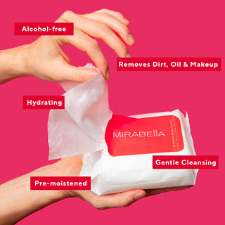 Hydrating Moisturizing Facial Makeup Remover Wipes with Micellar