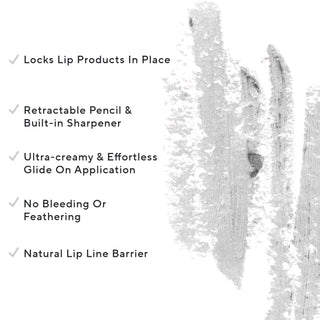 Perfecting Lip Definer - Clear Lip Liner pencil to prevent feathering and lock lip color in place