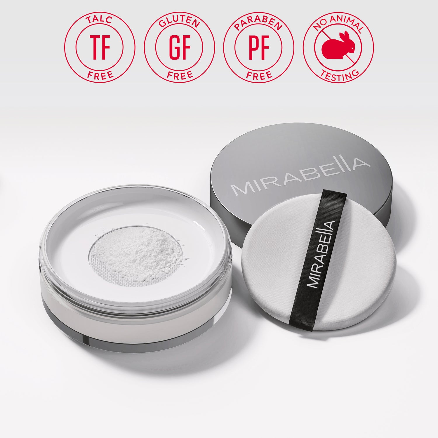 Mirabella Beauty Perfecting Powder - Translucent loose silica powder for setting makeup