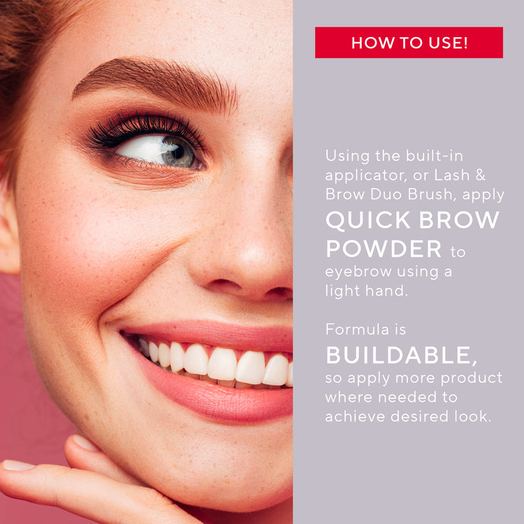 Mirabella Beauty - Quick Brow Powder, Fuller-looking Brow Model