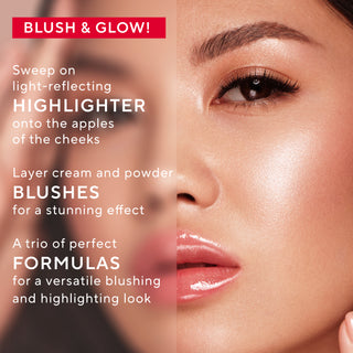 Mirabella How to Use the New Spellbound Cream Blush and Powder Highlight Duo