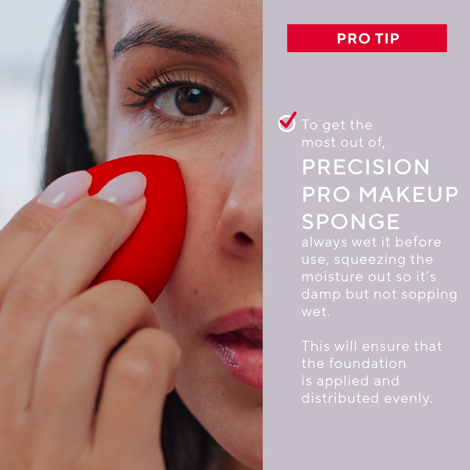 Mirabella Beauty Precision Pro Makeup Sponge - beauty blender makeup sponge Pro Tip