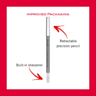 Clear Retractable lip liner pencil with built-in sharpener