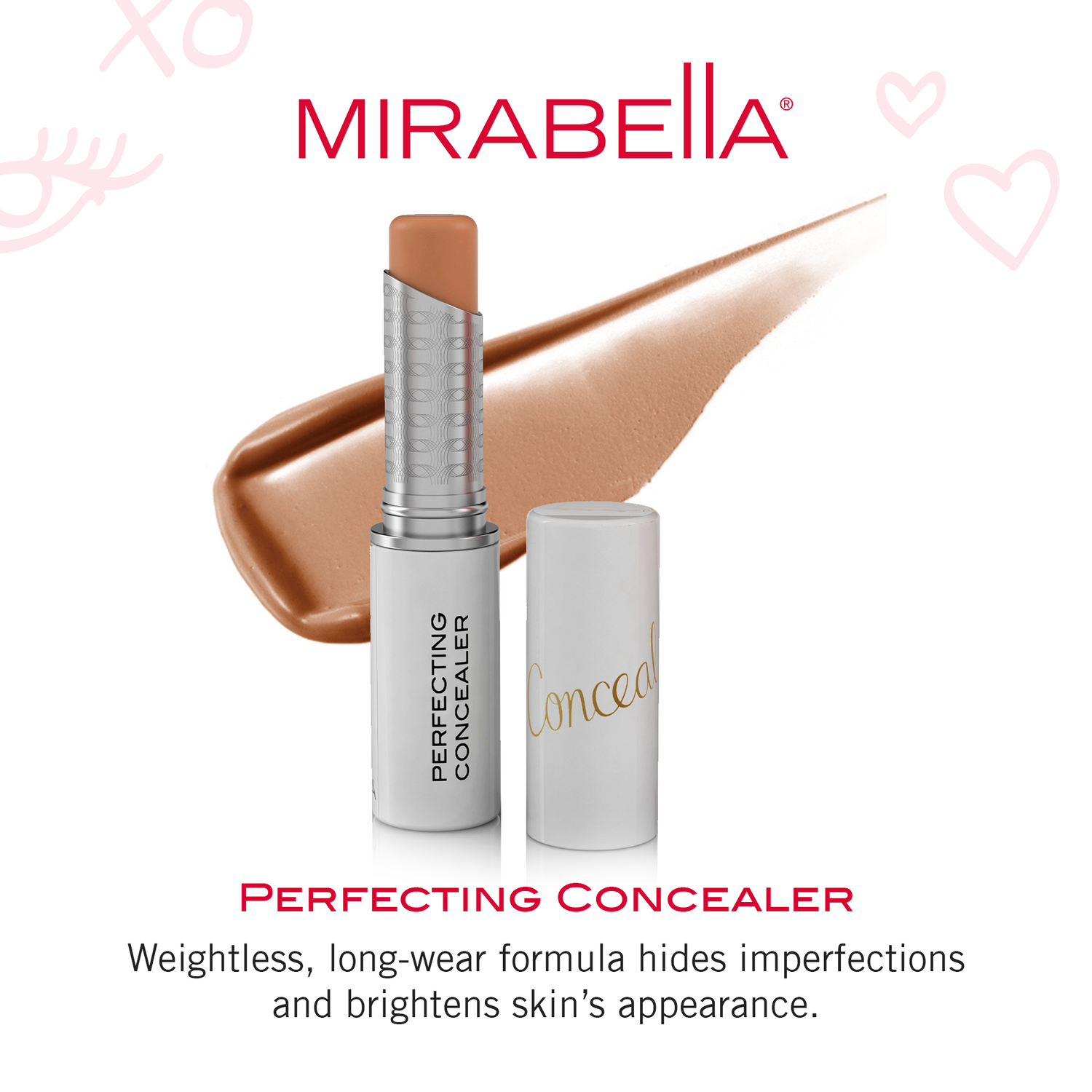Mirabella Beauty Perfecting Concealer - Weightless, Cruelty-free Concealer Makeup Stick for Face - Shade IV