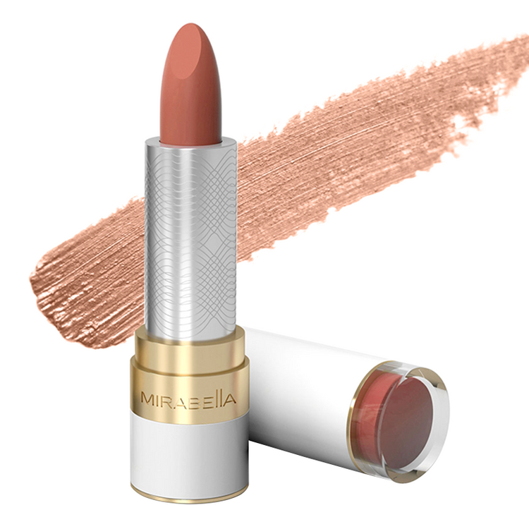 Mirabella Beauty - Barely Beige creamy long-wear lipstick
