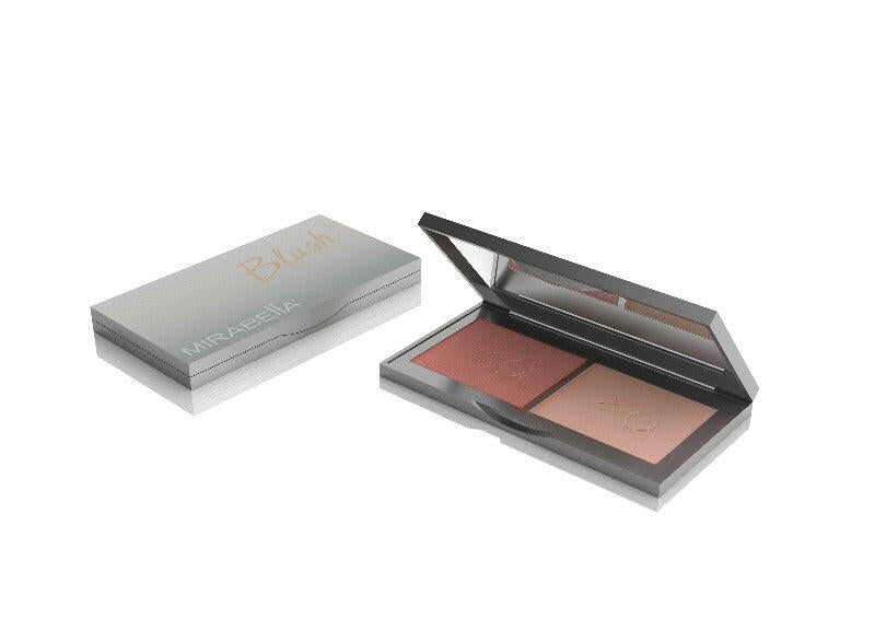 Shimmer & Matte Blush Duo for Flawless Makeup from Mirabella Beauty