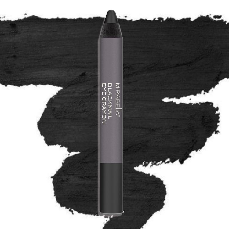 Mirabella Beauty Blackmail Eye Crayon, Jumbo Eye Pencil for Smoky Eye in Black