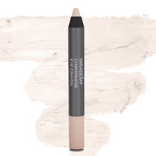 Mirabella Champagne Eye Crayon swatch: Displays the crayon's luminous champagne color & smooth application for an elegant eye highlight