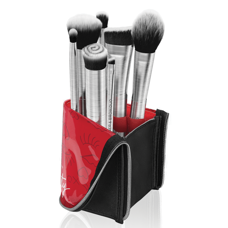 Make It Pretty Professional Makeup Brush Set & Travel Case - Mirabella Beauty