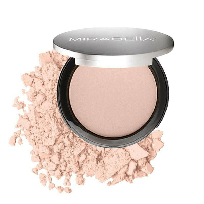 Mirabella Beauty Pure Press Mineral Pressed Powder Foundation with Buildable Coverage